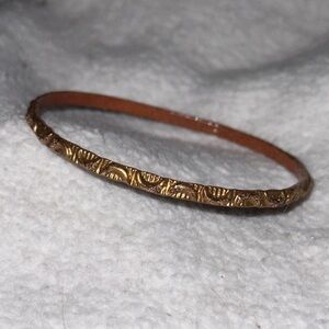 Gold Moon Bangle Bracelet